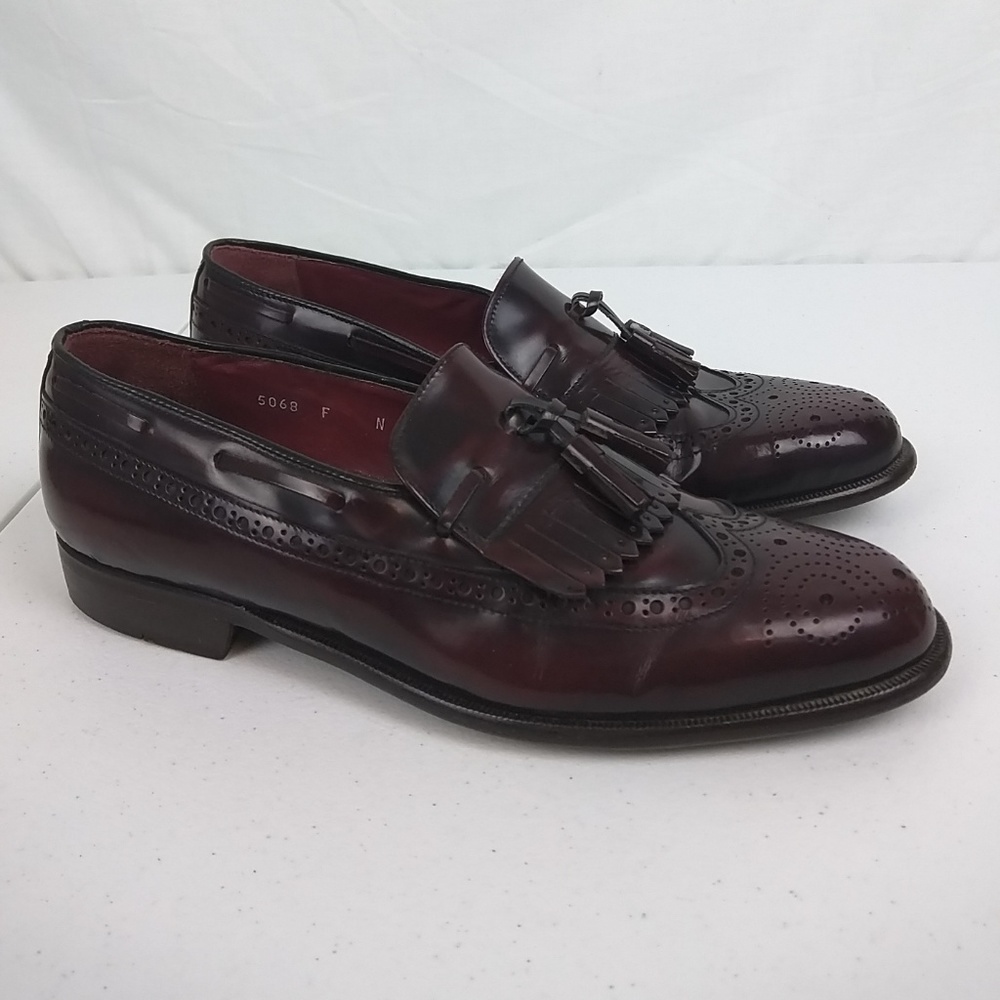 Mario Bruni Mens Tassel Loafers Sz 8 1/2N Italy